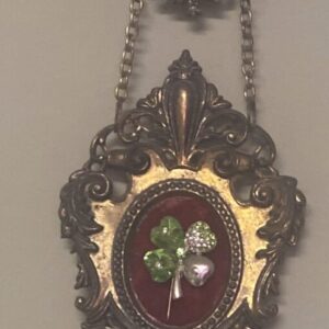 Brooch Art in baroque frames vintage miniature set of 3