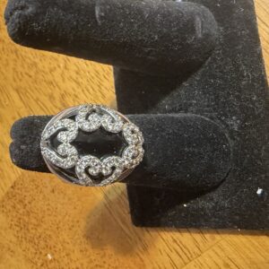 Vintage simulated onyx ring